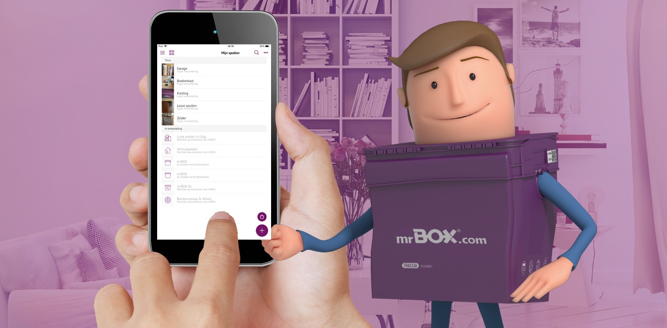 mrBOX app zet fysieke spullen in de cloud